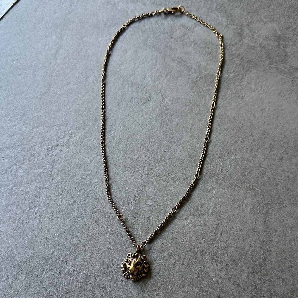Gucci Lion Pendant Necklace